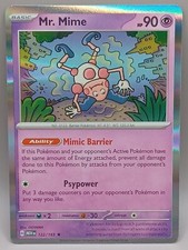 HOLO Mr Mime 122/165 NM / M - 151 Scarlet Violet Pokemon Card