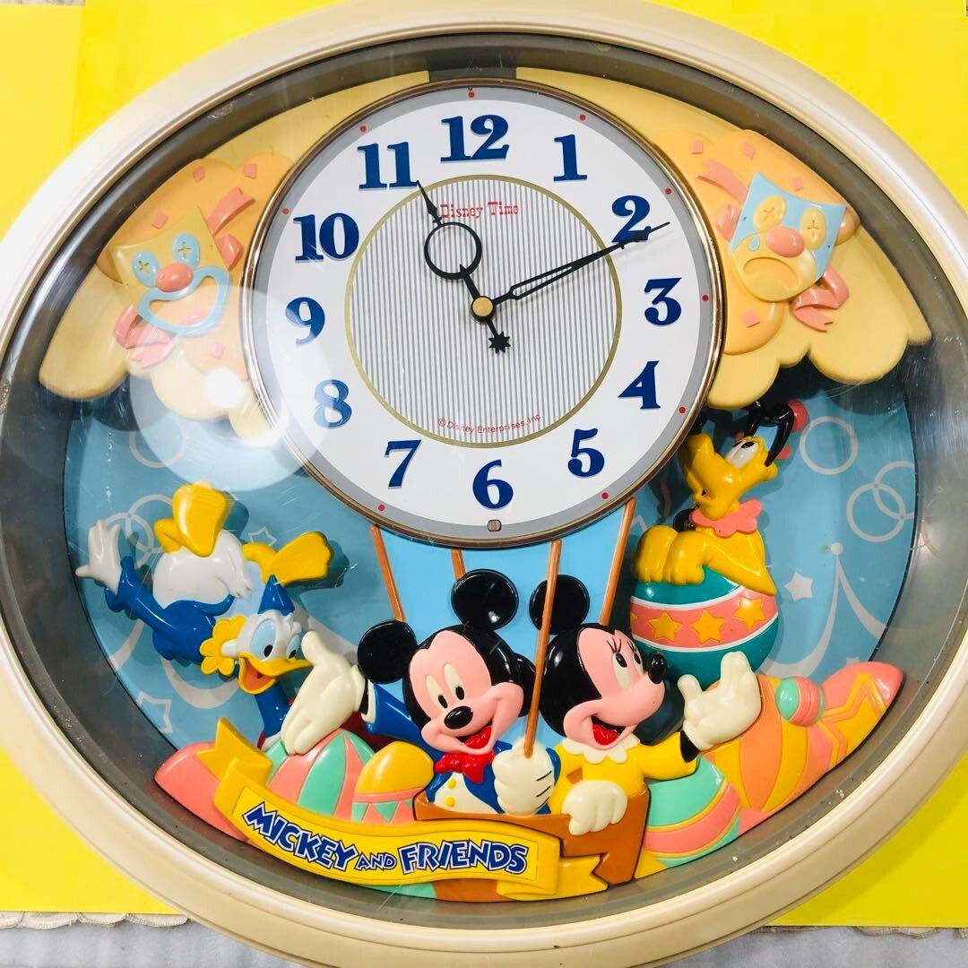Mickey Mouse Clock Wall Clock Mickey & Friends FW518A Maintained