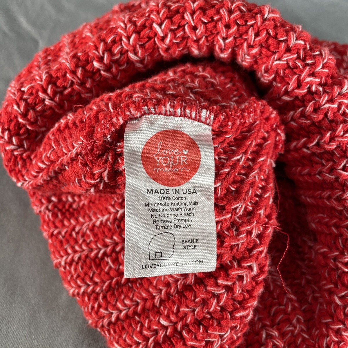 Lululemon Love Your Melon Beanie Red Stretch Outdoor Knit 
