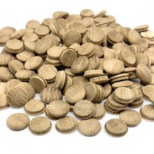Pack of 25mm Oak Wood Mushroom Button Furniture Plugs for Holes Finished