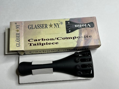 GLASSER TAILPIECE  4/4 BASS CARBON COMPOSITE,  NEW NO CABLE