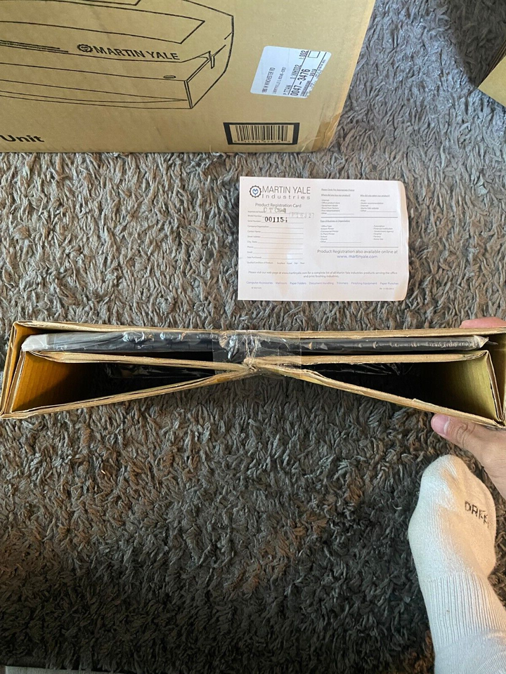 Martin Yale 1632 Automatic Electric Letter Opener Gray NEVER USED