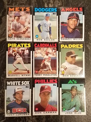 1986 Topps Baseball Cards #422-792 (Up to 25% off) You Pick & Complete Your Set!