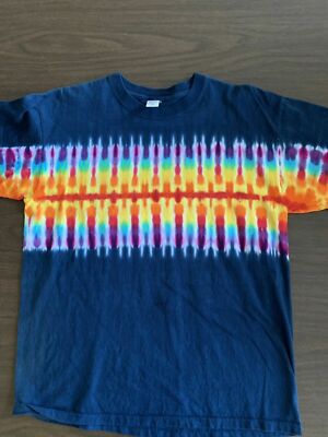 Rainbow striped tie dye shirt - Cool tie dye shirt - Unusual tie dye shirt - NEW