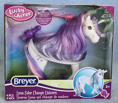 Breyer Lucky Acres, Luna-Magical Color Changing Unicorn. New In Box! | eBay