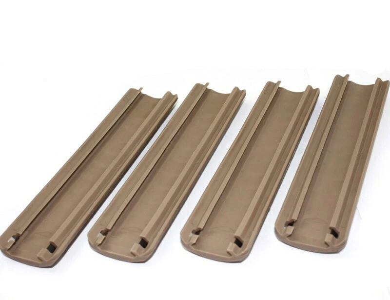 4pcs/Pack Tactical Rail Cover Protector w/ Picatinny Rail Panel Ribbed - Image 4 of 4