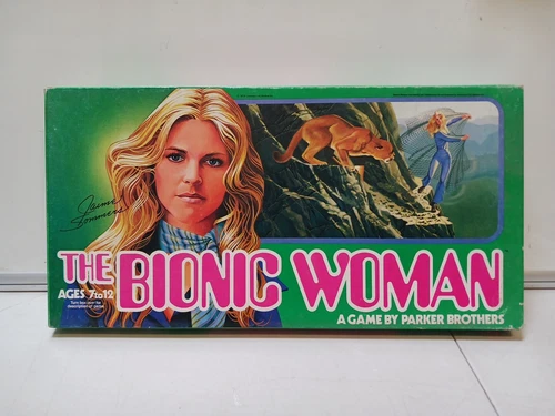 Vintage 1976 Parker Brothers The Bionic Woman Board Game Complete