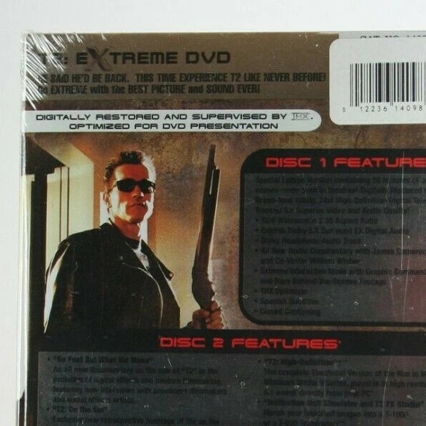 Terminator 2 Judgment Day 2 DVD Extreme Schwarzenegger SEALED T2 James Cameron - Image 4 of 4