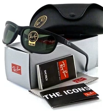 Ray-Ban Predator 2 Matte Black l Green Classic G-15 RB2027 W1847 62mm RB 2027