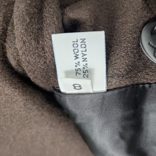 Vintage Forecaster of Boston Brown Wool Blend Double Breasted Navy Pea Coat SZ 8 - Picture 9 of 22
