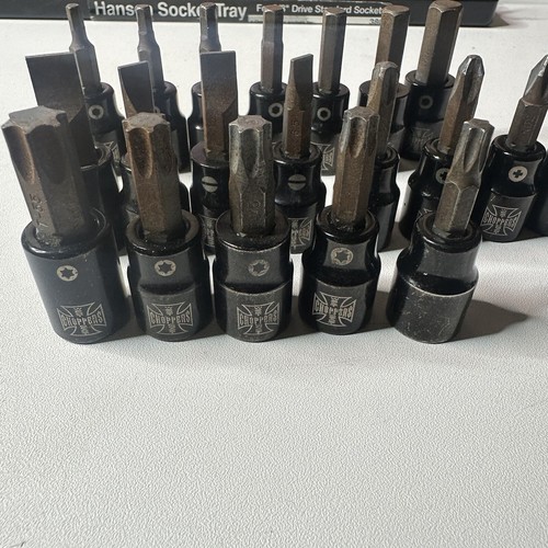 Mac Tools Jesse James WCC 3/8” Drive Hex Torx Philips Flat Socket Set 20 Piece - Picture 2 of 19