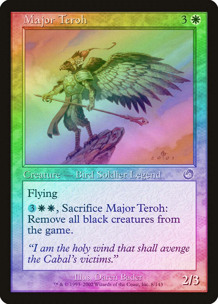 Major Teroh FOIL Torment NM White Rare MAGIC THE GATHERING MTG CARD ABUGames