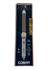 Conair Double Ceramic 1-inch Curling Wand, Straight Wand produces Flawless Waves