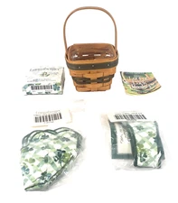 Longaberger 1999 Lots of Luck Basket Combo Brand New!
