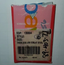 x10 VTD Vermont Tap & Die Co. 5/32" C420S Jobber Length Cobalt Drill Bits 130694