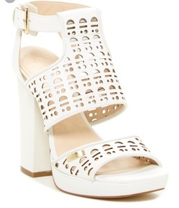 white calvin klein heels
