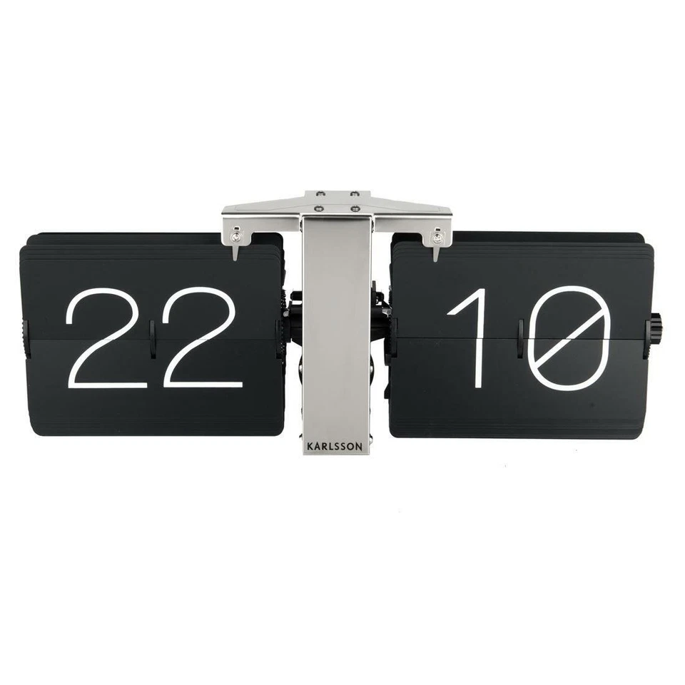 Karlsson Large Retro Flip Clock No Case Wall Mantel Table Modern Designer - Image 1 of 1