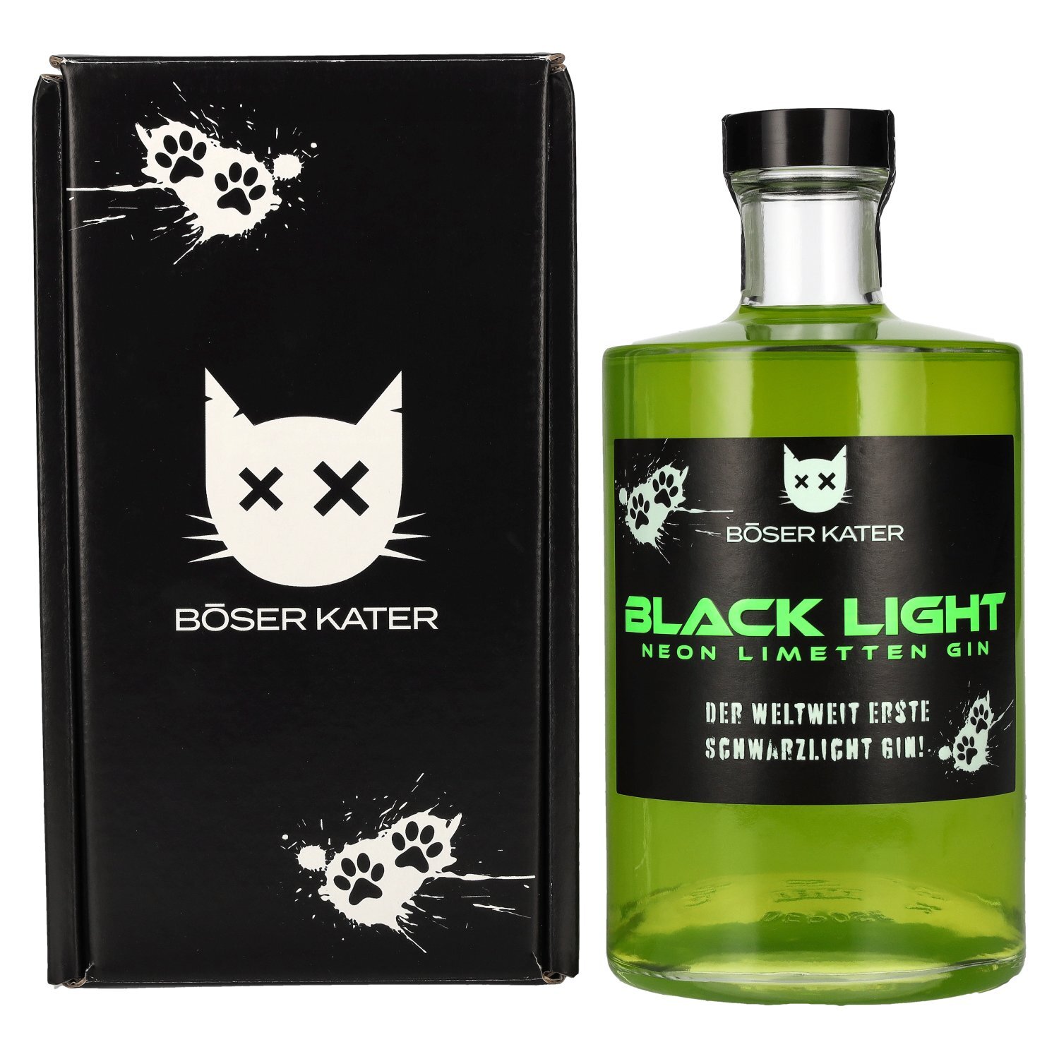 BÖSER KATER Black Light Neon Limetten Gin