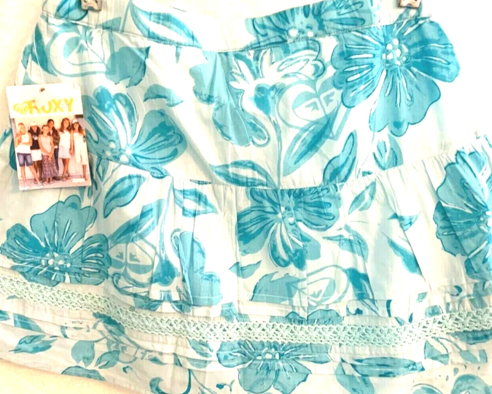 Roxy girl's 100% cotton floral skirt L NWT - Imagem 3 de 4