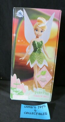 ShopDisney Authentic 11.5'' Peter Pan Tinker Bell Classic Doll Figure With Brush