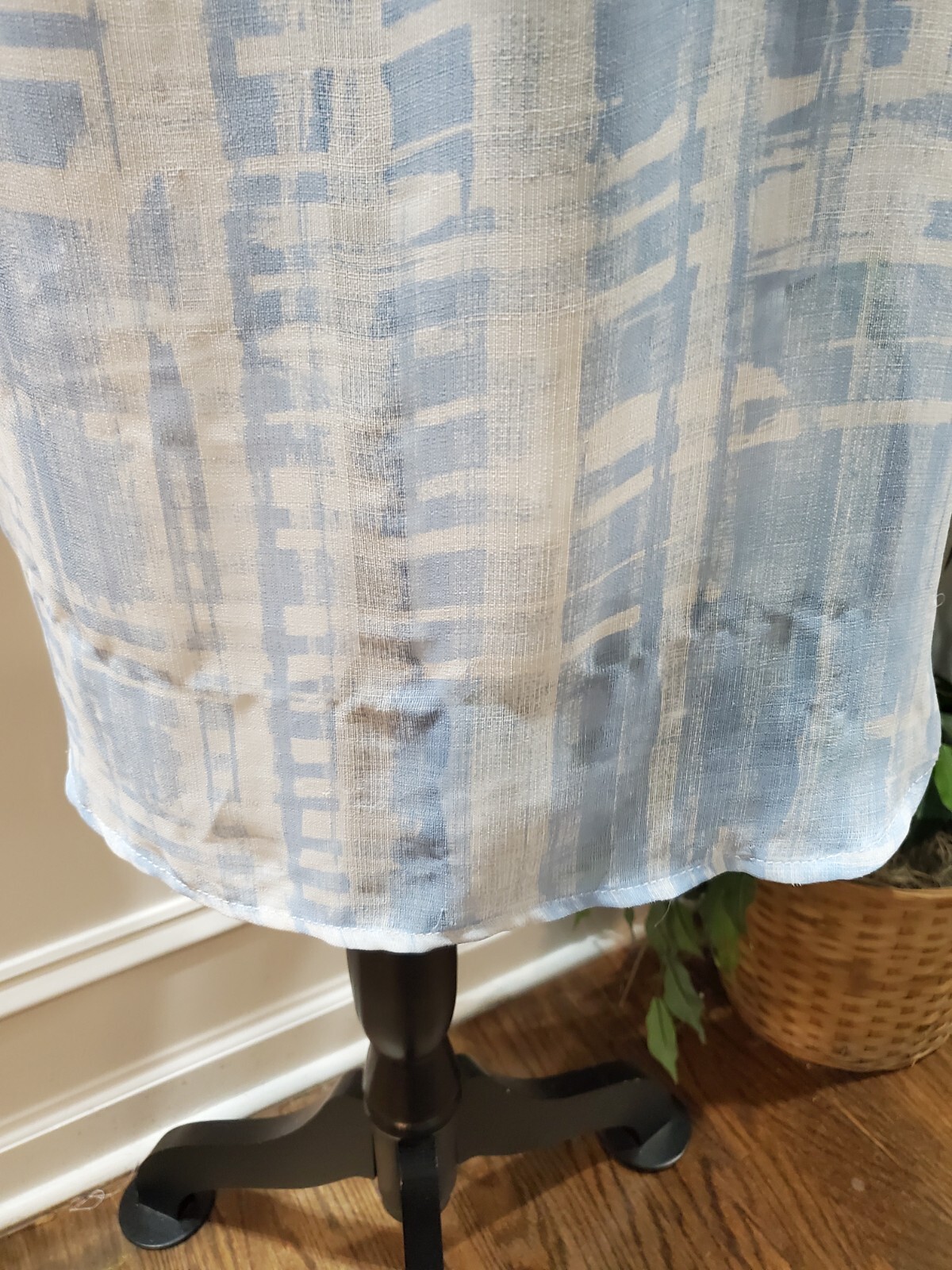 Three Eighty Two Women's Blue Polyester V-Neck Lo… - image 9