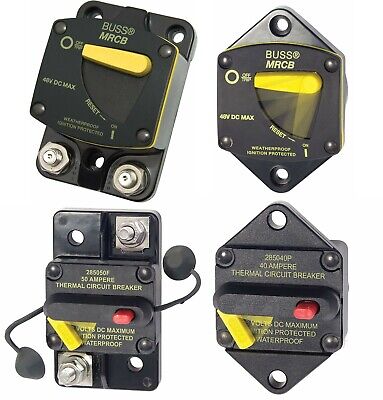 Blue Sea 7144 100 Amps DC Circuit Breaker Bussman 187 Series Surface Mount