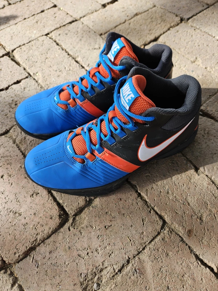 Nike blue shop orange shoes