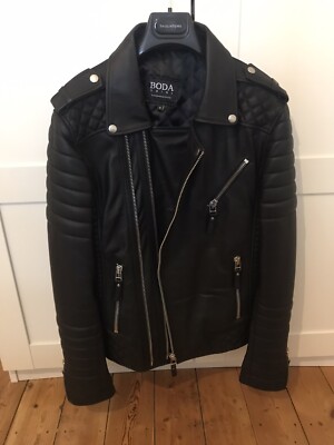 Boda Skins Kay Michaels Quilted Biker Jacket, Herren, Oil Black, Gr. M neuwertig