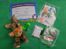 Hugfun 1999 Easter Bunny Stuffed Animal Lot of 6 Craft Brain Teaser Fun Gift C