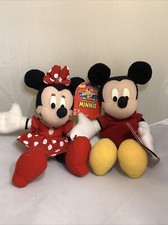 Disney Store Mickey Mouse  Minnie Mouse plush stuffed animals plushies