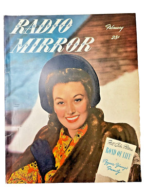 VTG Radio Mirror Magazine February 1947 Dinah Shore 25c Issue Very Nice