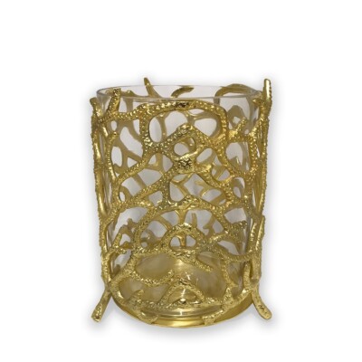 Culinary Concepts kleine Korallen Windlicht - Gold Finish