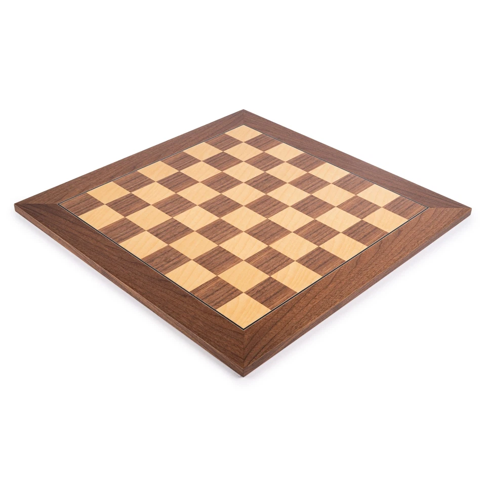 WE Games Deluxe Walnut Wood Chess Board – Handmade in Spain, 22 in. - Image 2 of 4