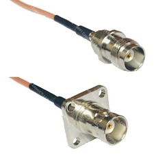 RG316 TNC FEMALE to BNC Flange Female RF Cable Rapid-SHIP LOT