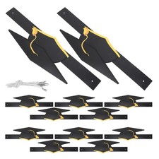 30 Pcs Graduation Paper Hat Adjustable Crowns Cap for Kindergarten