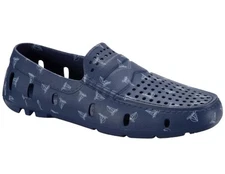 Club Room Men's Atlas Perforated Driver Navy/Sail Boat Print BNIB