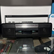 Vintage Sony CFS-220 Sound Rider FM AM Radio Cassette Recorder Boombox READ