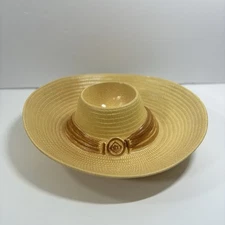 Treasure Craft Palomino Ceramic Sombrero Cowboy Hat Chip & Dip Serving Dish USA