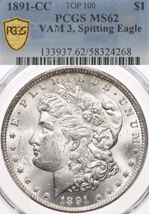 Carson City Grade MS 62 1891 Year Morgan US Dollars (1878-1921