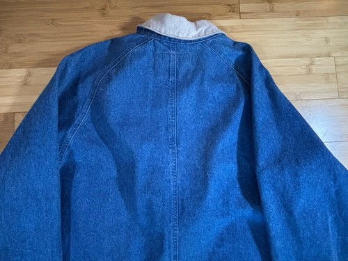 Vintage Gotcha Covered Denim Duster Coat Dress Large Button Front Western Style - Picture 15 of 16
