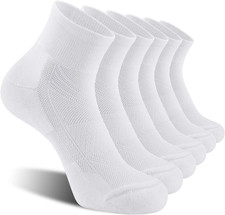 6 Pack Men'S Ankle Athletic Running Socks with Cushion