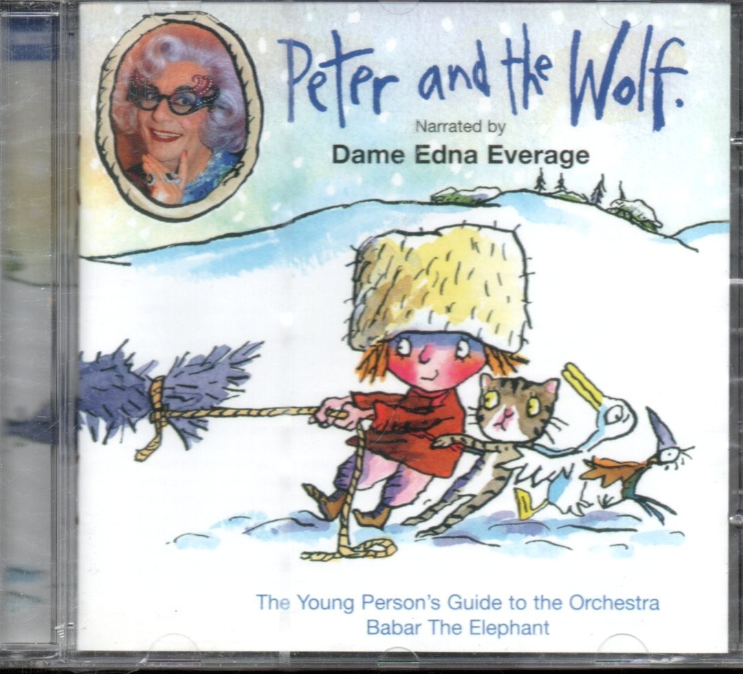 PETER AND THE WOLF - Narrated by Dame Edna Everage - CD Audiobook *NEW & SEALED*