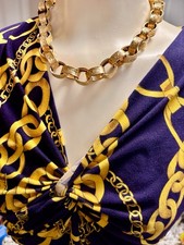 Vintage Givenchy Chunky Wide Link Chain Necklace