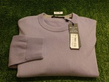Greyson Mens Tomahawk Cashmere Golf Sweater Periwinkle Large