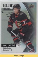 2023-24 Upper Deck Allure Rookies Black Rainbow Ridly Greig #141 READ 4ts