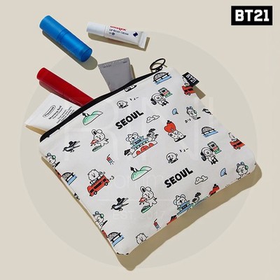 BTS BT21 Official Goods POUCH SEOUL EDITION + Tracking Number