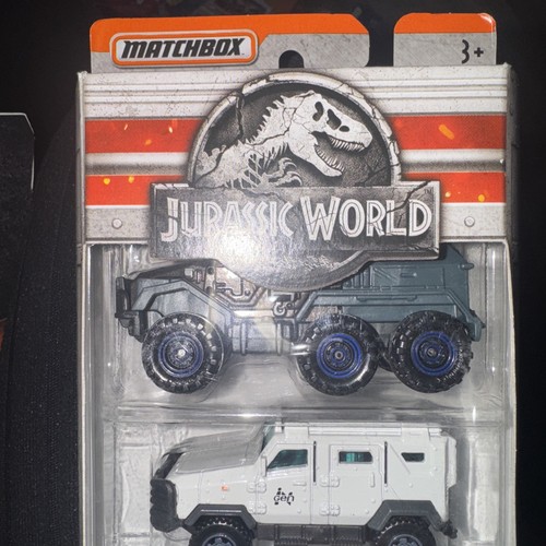 Matchbox Jurassic Park World Explorer Submarine Triceratops Jeep Land Sea Set - Picture 2 of 3