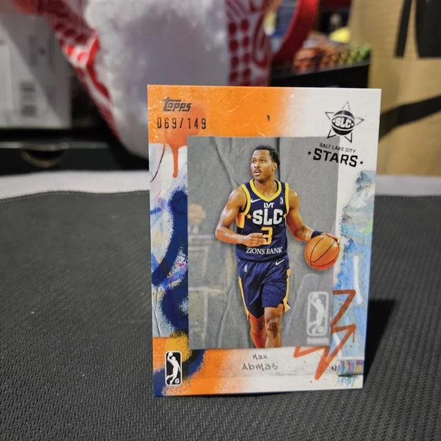 Max Abmas 2025 Topps G-League Basketball Orange Card #71 #D 69/149