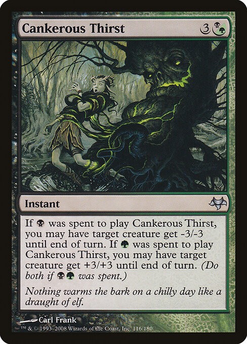 Cankerous Thirst Foil Eventide 116 NM MTG