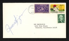 Rollie Fingers Signed 3.5x6.5 Postal Cover Oa...